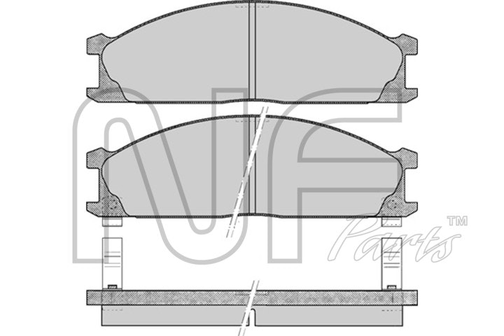 NF PARTS Комплект тормозных колодок, дисковый тормоз NF0005651